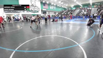 190 lbs Cons. Round 2 - Antonio Arias, Corona Senior vs Davis Davieir, Moreno Valley