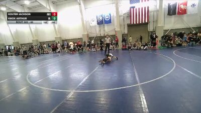 46 lbs Cons. Round 5 - Kolter Jackson, Uintah Wrestling vs Knox Arthur, Sanderson Wrestling Academy