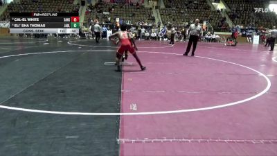 6A 113 lbs Cons. Semi - Cal-el White, Saraland vs Eli` Sha Thomas, Jackson-Olin HS