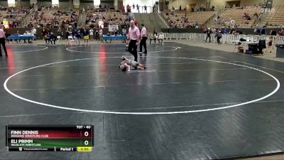 40 lbs Quarterfinal - Eli Primm, Wildcats Wrestling vs Finn Dennis, Dragons Wrestling Club