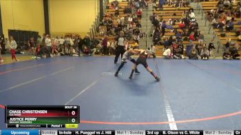 80 lbs Round 2 - Justice Perry, Braham Warriors vs Chase Christensen, Elk River