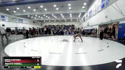 93-97 lbs Semifinal - Prisayis Harrell, LAWC vs Emma Martinez, Redwave