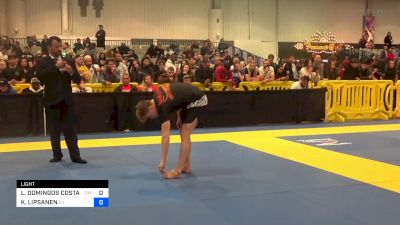 KIM LIPSANEN vs LEONARDO DOMINGOS COSTA BENEDITO 2023 World IBJJF Jiu-Jitsu No-Gi Championship