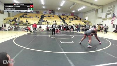 126 lbs Final - Tristan McClellan, Union Girls JH vs Allie McCall, Fort Gibson