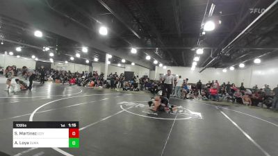 109 lbs Quarterfinal - Santino Martinez, Izzy Style NM Beast vs Abram Loya, Dumas WC