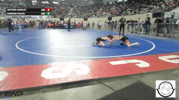 72 lbs Quarterfinal - Sutton Hawley, Sand Springs Jr High vs Karson Waag, Sand Springs Jr High