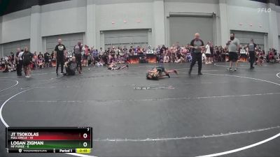 55 lbs Round 1 (8 Team) - JT Tsokolas, Full Circle vs Logan Zigman, MF Purge