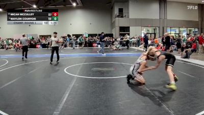 95 lbs Champ. Round 1 - Micah McCulley, Slyfox vs Waylon Courtois, Topeka Blue Thunder