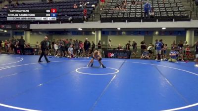 70 lbs Cons. Sub-semis - Levi Kaufman, Roundtree Wrestling Academy vs Khylen Sanderson, Wichita Training Center