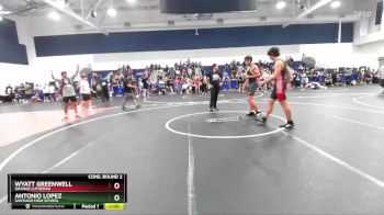 150 lbs Cons. Round 2 - Antonio Lopez, Santiago High School vs Wyatt Greenwell, Orange Lutheran