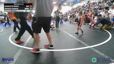 43 lbs Rr Rnd 1 - Charlotte Remus, Barnsdall Youth Wrestling vs Bradley Francis, Skiatook Youth Wrestling