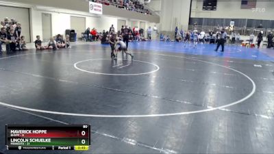 80 lbs Quarterfinals (8 Team) - Lincoln Schuelke, Minneota vs Maverick Hoppe, BHVPP