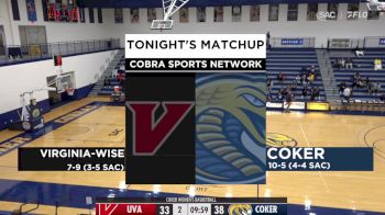 Replay: UVA Wise vs Coker - Women's | Jan 20 @ 2 PM
