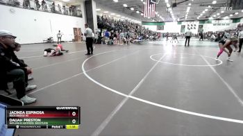 140 lbs Quarterfinal - Jacinda Espinosa, Rock Bridge HS vs Daijah Preston, Hayleighs Hammers Wrestling