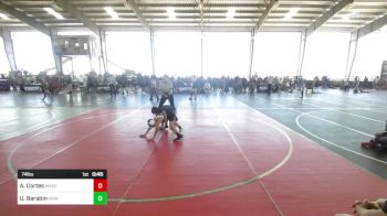 74 lbs Consolation - Agustin Cortes, Madera WC vs Uriah Barabin, Grindhouse