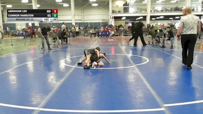 56 lbs Round Of 32 - Abraham Lee, New England Gold WC vs Connor Hamilton, Killingly