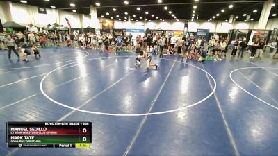 108 lbs Quarterfinal - Manuel Sedillo, LV Bear Wrestling Club (Spring vs Mark Tate, Stallions Wrestling