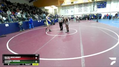 285 lbs Round 2 - Ra`ed Deschinny, Winslow vs Kayden Wesner, Kingman