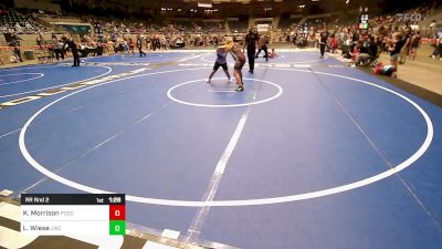 Rr Rnd 2 - Kayden Morrison, Pocola Youth Wrestling vs Laiklyn Wiese, Jay Wrestling Club