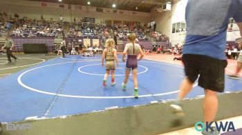 52-55 lbs Rr Rnd 3 - Kyllie Gwinn, Buck Pride Wrestling vs Aspen Shelton, Team Tulsa Wrestling Club