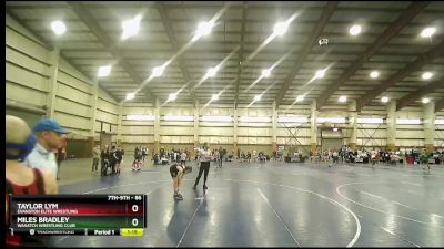 86 lbs Quarterfinal - Miles Bradley, Wasatch Wrestling Club vs Taylor Lym, Evanston Elite Wrestling