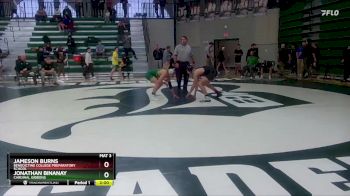 120 lbs Quarterfinal - Jonathan Binanay, Cardinal Gibbons vs Jameson Burns, Benedictine College Preparatory School