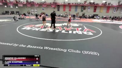 136 lbs Prelim - Jennifer Villagomez, Carthage College vs Claire Schaffner, Eureka