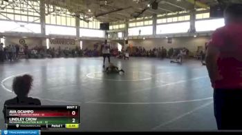 66 lbs Round 1 (4 Team) - Lindley Crow, Michigan Revolution Blue vs Ava Ocampo, Hillbilly Hamster Mafia