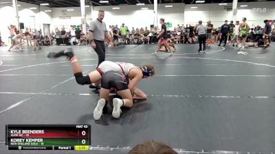 157 lbs Round 3 (4 Team) - Korey Kemper, New England Gold vs Kyle Beenders, Suzie WC