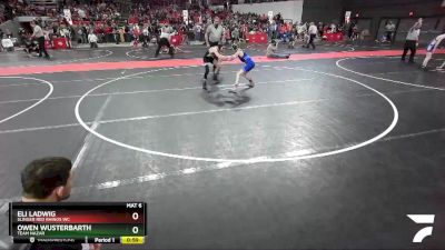 82 lbs Cons. Round 2 - Owen Wusterbarth, Team Nazar vs Eli Ladwig, Slinger Red Rhinos WC