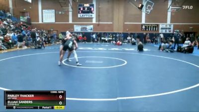 150 lbs Cons. Semi - Elijah Sanders, Clearfield vs Parley Thacker, Sky View