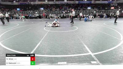 133 lbs Semifinal - Nicholas Wise, CIWC Team Intensity vs Owen Babcock, Cherokee Trail