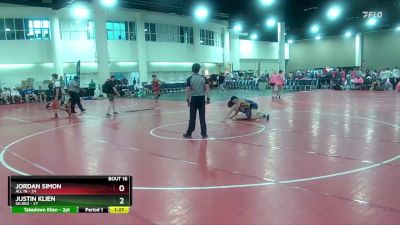 175 lbs Round 2 (16 Team) - Justin Klien, SD Red vs Jordan Simon, All In