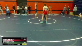 152 lbs Cons. Round 2 - Christian Miller, Minion Training Center vs Davis Crawford, Big Red Wrestling Club