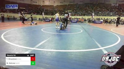 60 lbs Round Of 16 - Trenton Shoptese, Newkirk Takedown Club vs William Bohner, Buck Pride Wrestling