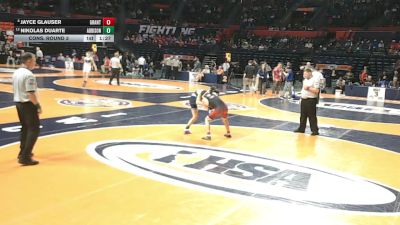 3A 120 lbs Cons. Round 3 - Nikolas Duarte, Addison (A. Trail) vs Jayce Glauser, Fox Lake (Grant)