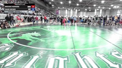 140 lbs Champ. Round 1 - Brooke Howard, NWWC vs Paige McGee, Inland Northwest Wrestling Training Center