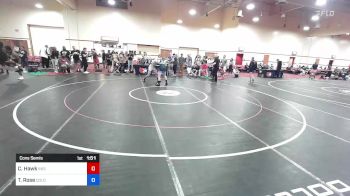 70 kg Cons Semis - Corey Hawk, Indiana vs Troy Rose, Colorado