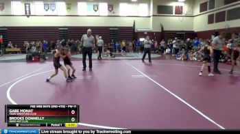 PW-11 lbs Quarterfinal - Gabe Monat, Tiger Wrestling Club vs Brooks Donnelly, Indee Mat Club