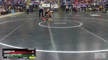 1 - 106 lbs Semifinal - Elijah Castellanos, Westmoreland vs Hunter Dye, Honaker