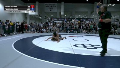 57 kg Cons. Sub-semis - Alyis Brown, Spartan RTC@LHP vs Mitchell Chen, American Dream Wrestling Club