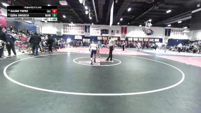 126 lbs Cons. Round 2 - Ezra Orozco, Murrieta Mesa vs Julian Yepez, California (Whittier)