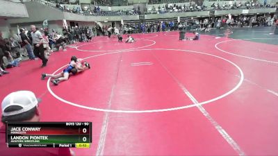 90 lbs Cons. Round 3 - Jace Conway, Minnesota vs Landon Piontek, Aviators Wrestling