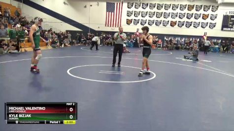 144 lbs Champ. Round 1 - Michael Valentino, Lake Catholic vs Kyle Bizjak, Aurora