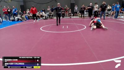 125-130 lbs 3rd Place Match - Raiden Cook, WA vs Breyden Childress, WA