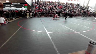 106 lbs Round Of 16 - Lawson Giove, Whitman-Hanson vs Mason Howard, Minnechaug