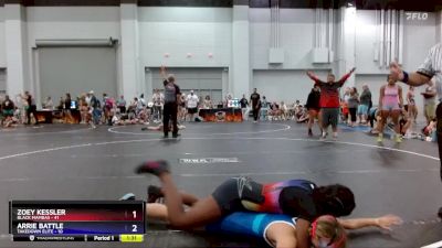 128 lbs Round 5 (8 Team) - Zoey Kessler, Black Mambas vs Arrie Battle, Takedown Elite