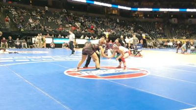 155 Class 1 lbs Quarterfinal - Justice Sebree, St. Charles West vs Alivia Webb, St. Clair