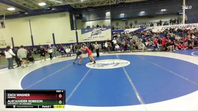 184 lbs Cons. Round 2 - Zach Wagner, Wabash vs Alecxander Robeson, University Of Dubuque