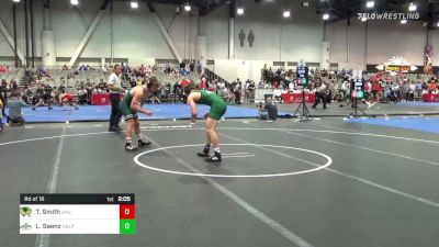 141 lbs Rd Of 16 - Lawrence Saenz, Cal Poly vs Ty Smith, Utah Valley
